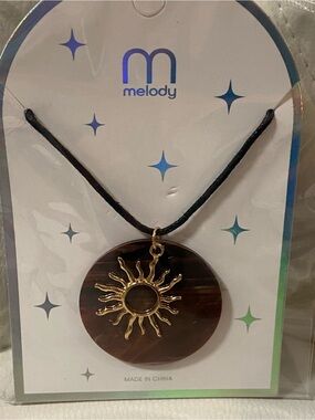 Melody Sunburst Pendant Necklace -